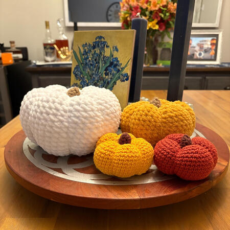 Crochet Pumpkins (the perfect fall home decor)